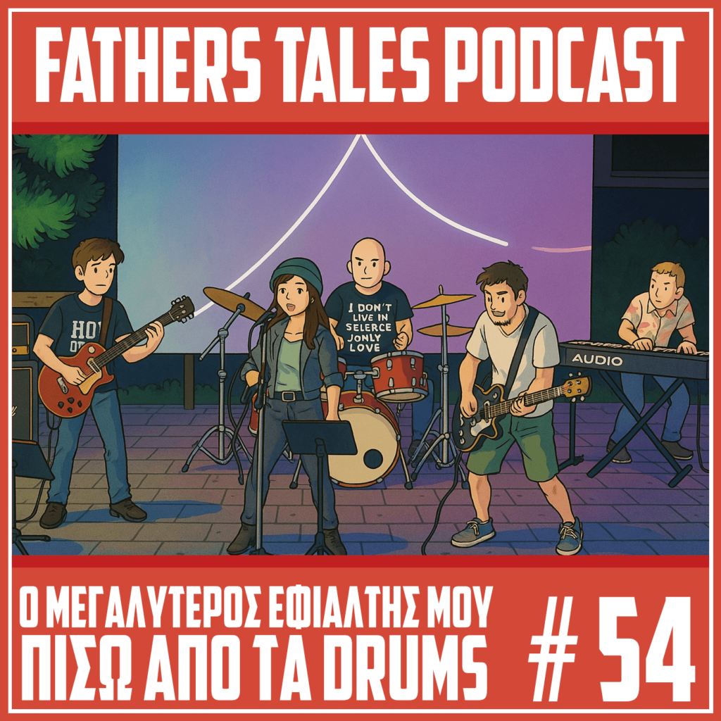 Το εξώφυλλο του 54ου επεισοδίου του Fathers Tales Podcast